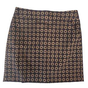 Loft Flower Print Mini Skirt Size 6